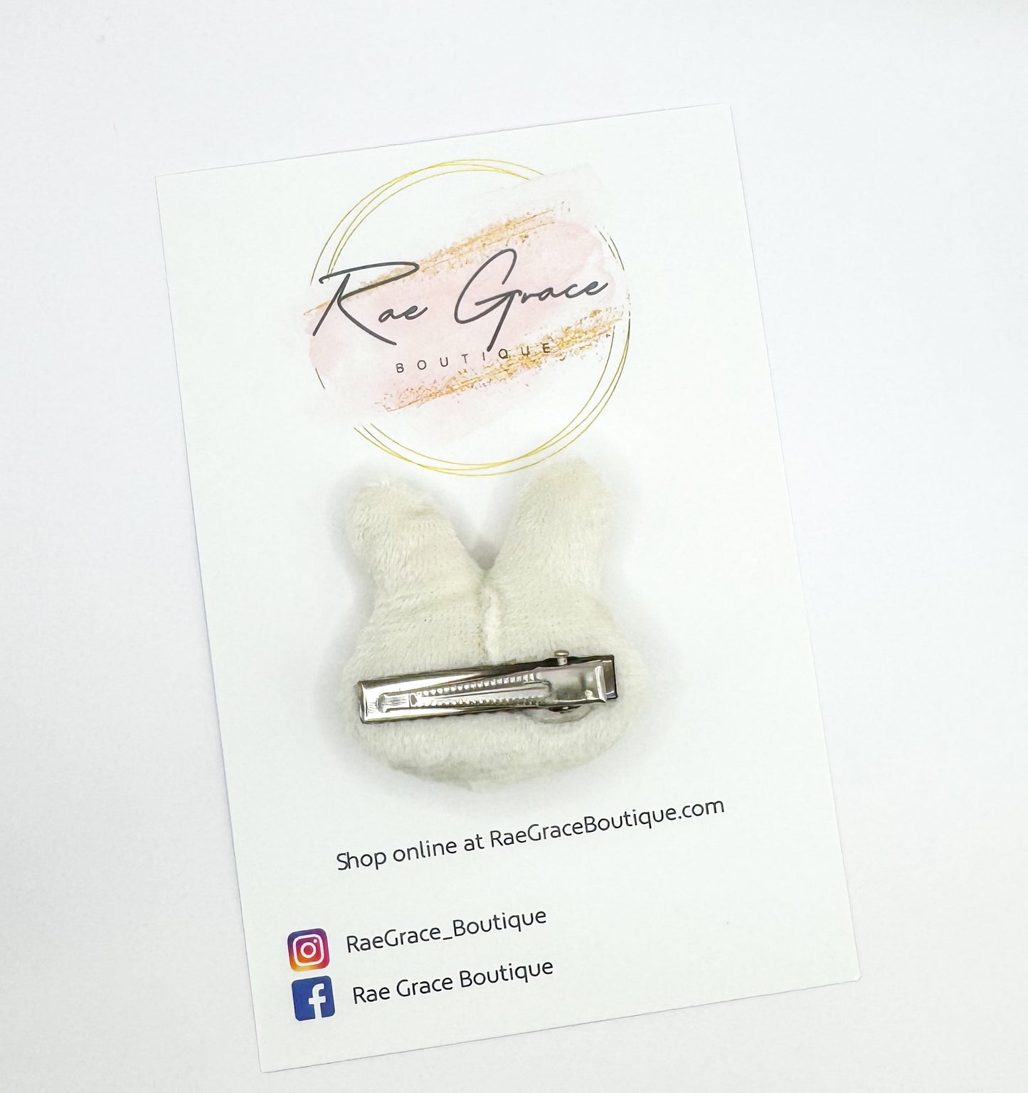 Easter Bunny hair clip