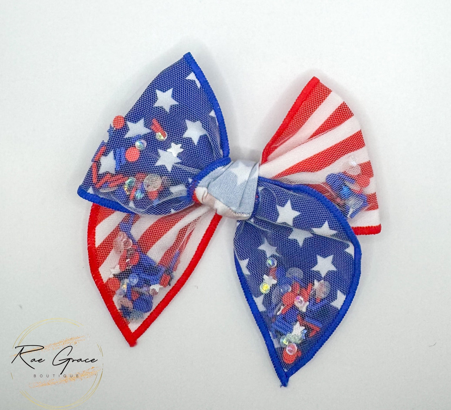 American Flag Shaker Bow
