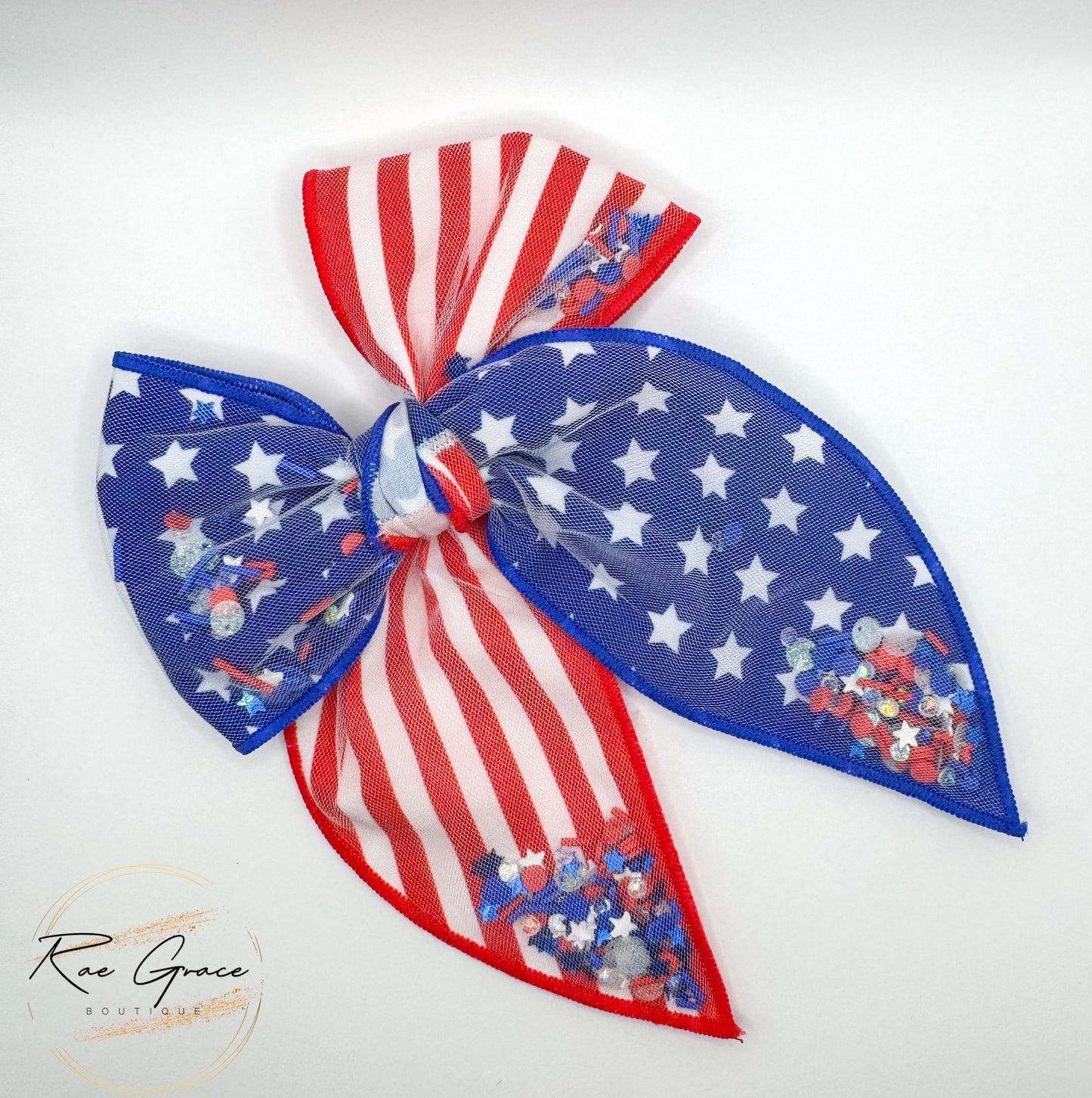 American Flag Shaker Bow
