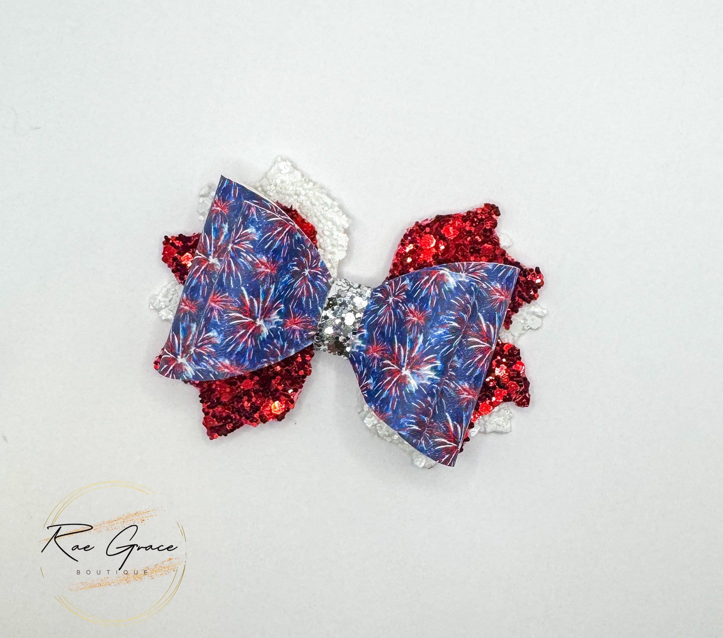 Fireworks Hair Bow