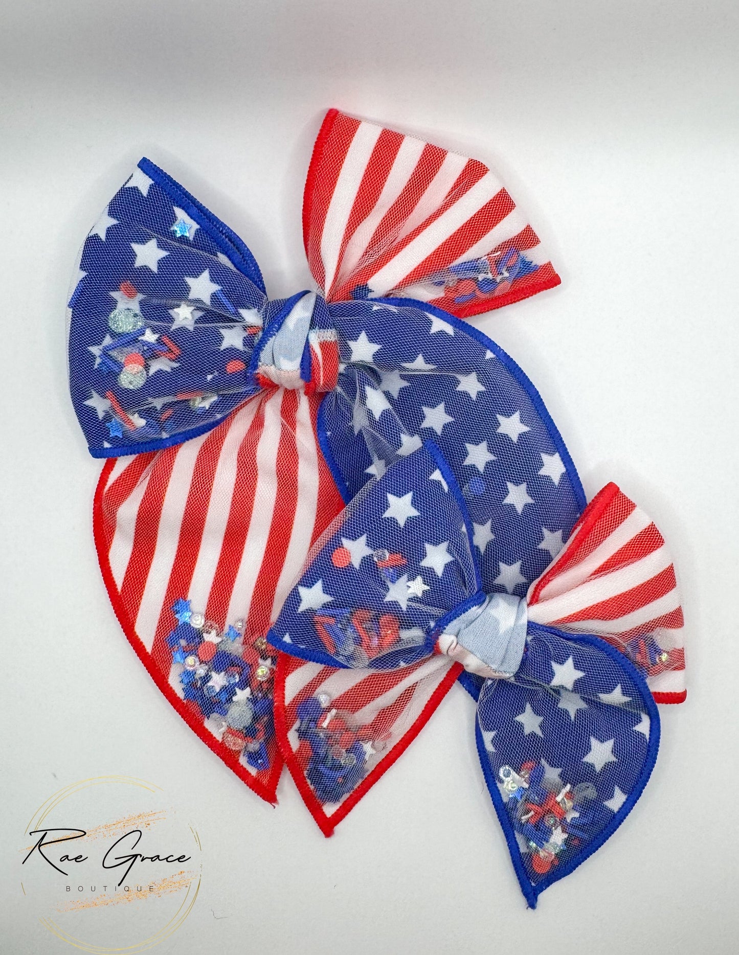 American Flag Shaker Bow