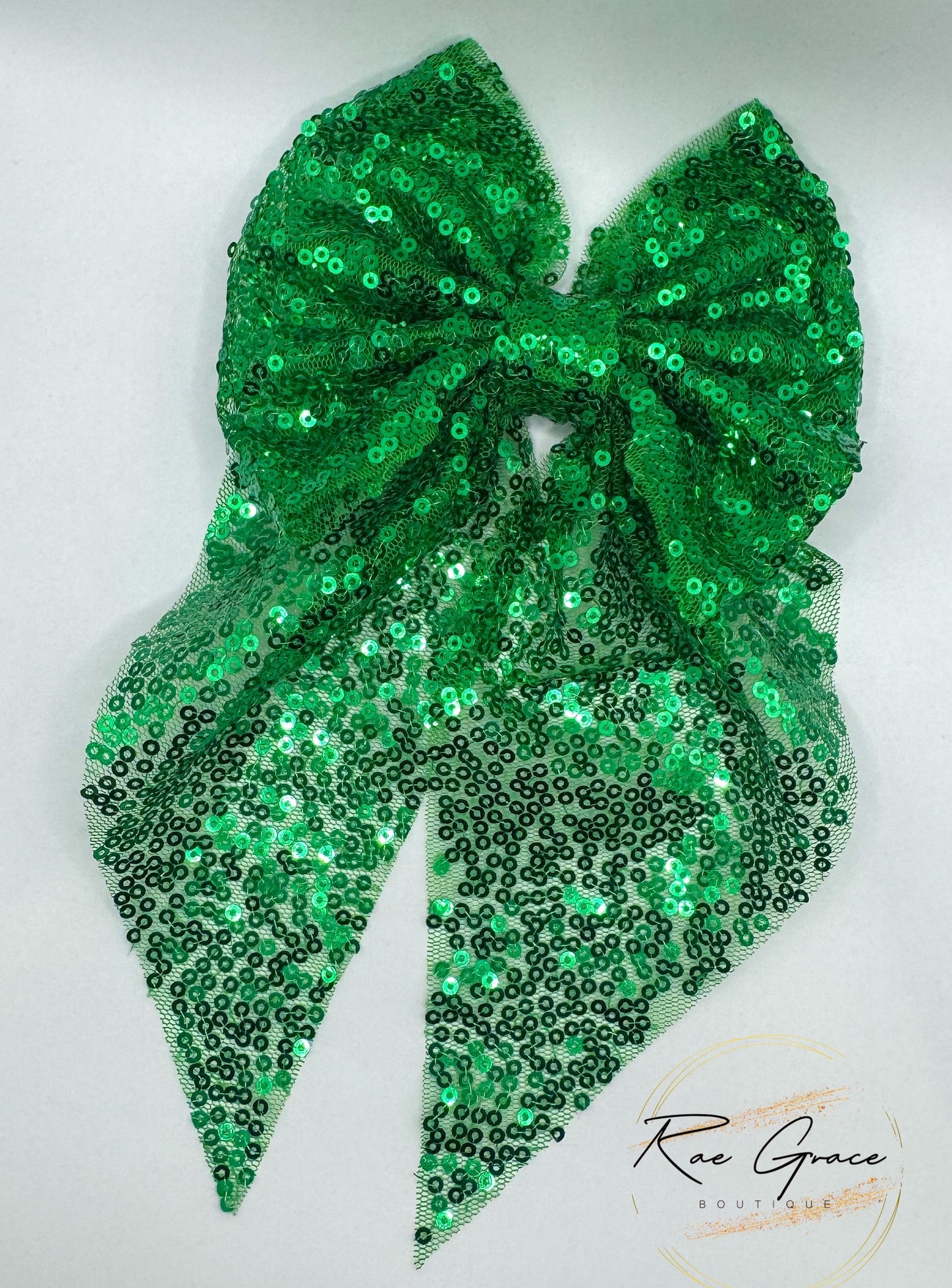 Red or Green Sequence Bow