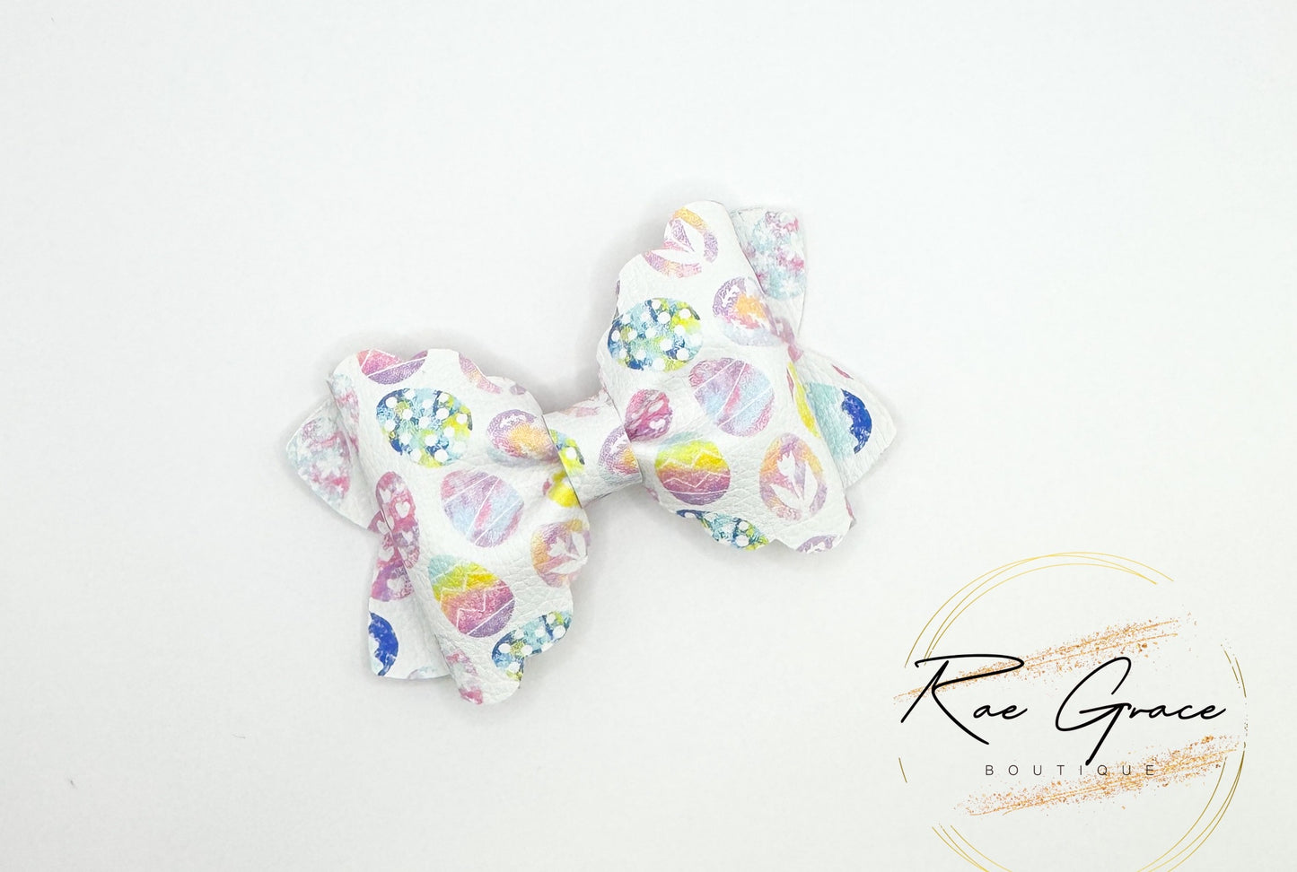Watercolor Easter Egg Hair Bow