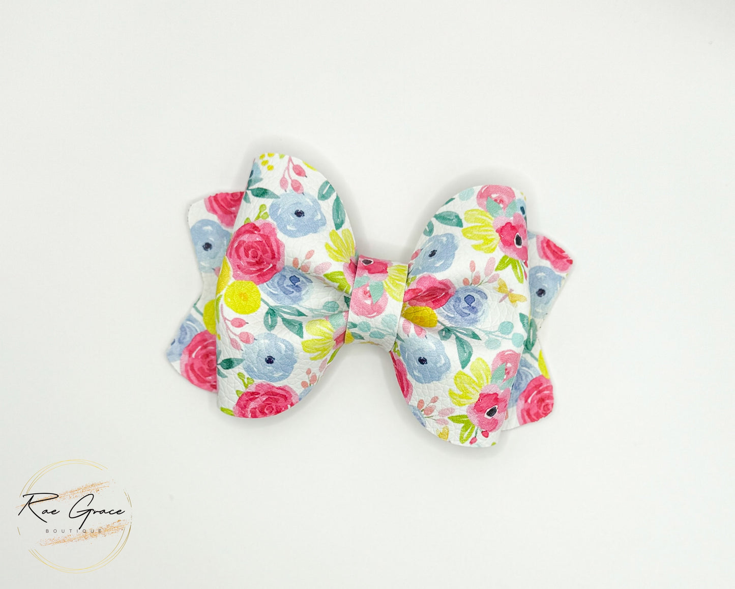 Spring Floral Hair Bow