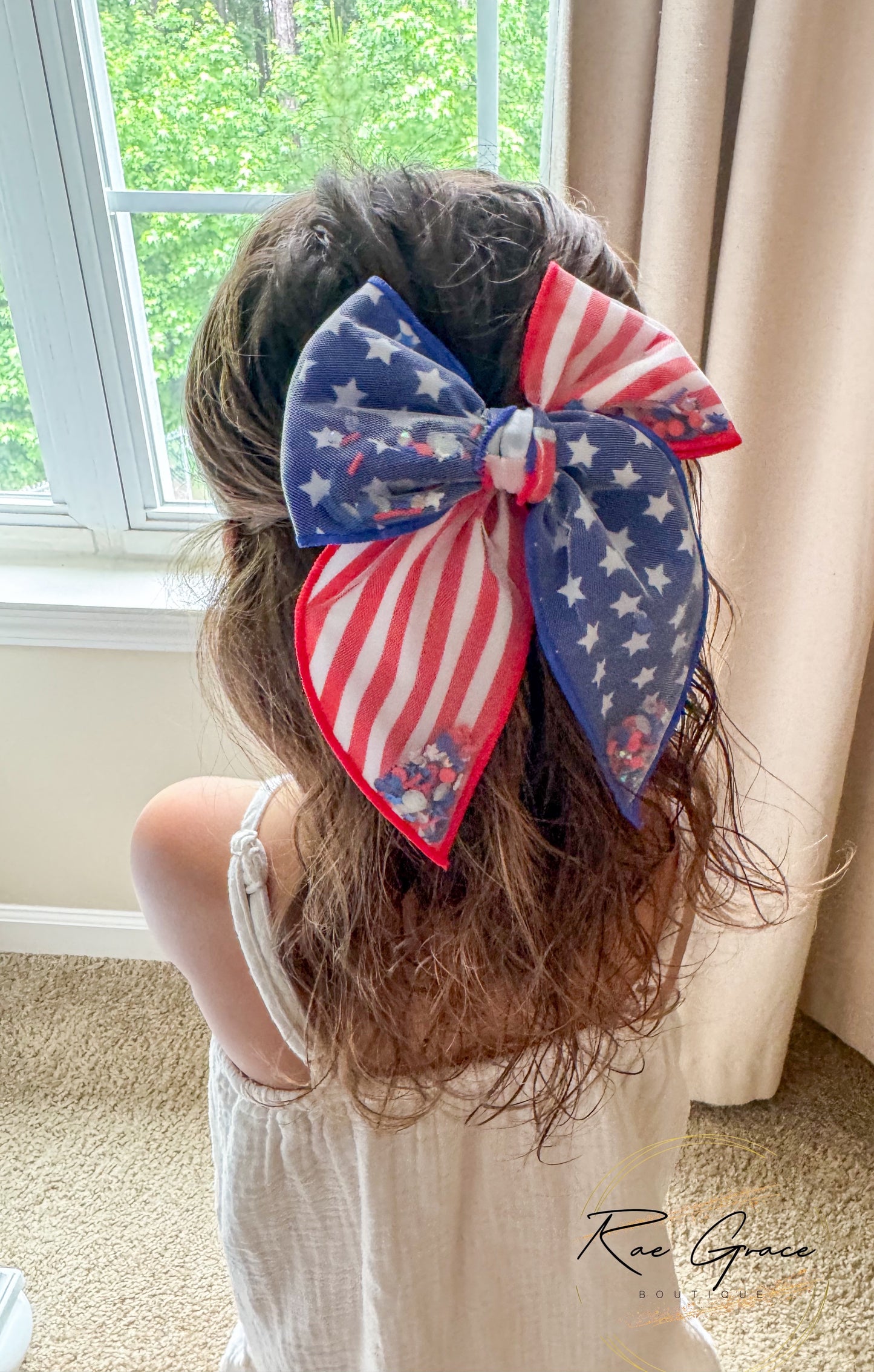 American Flag Shaker Bow