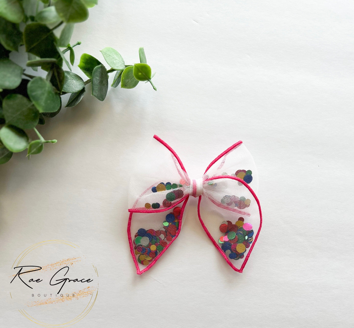 Sprinkle and Confetti Shaker Bow