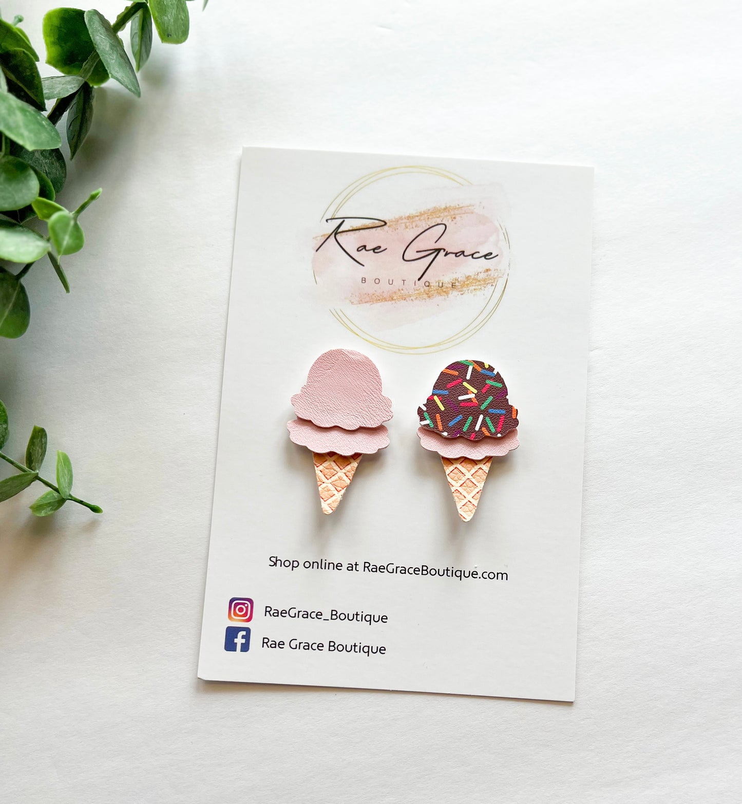 Ice Cream Cone 2 pack clips
