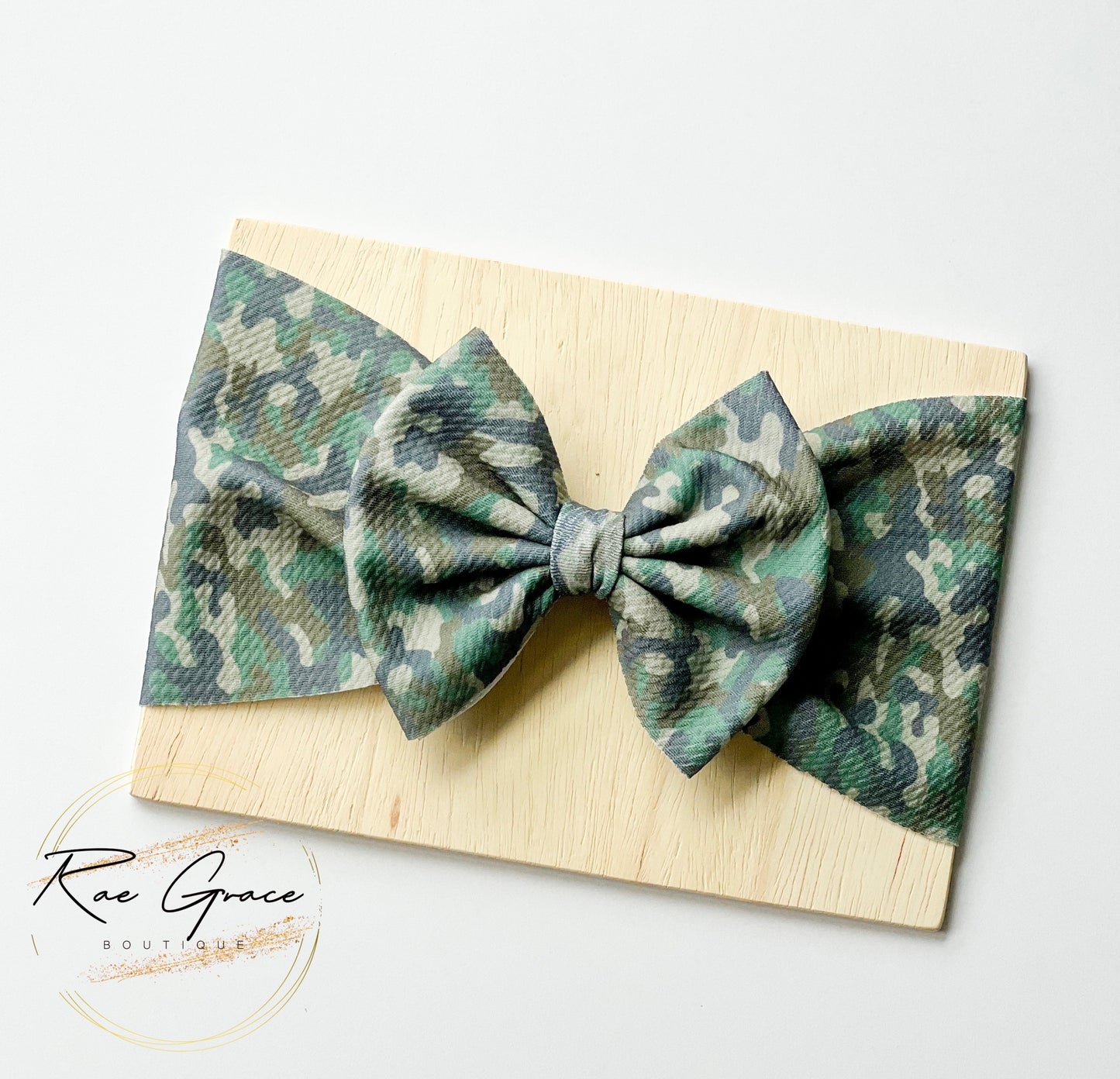 Camo Single Bow Head Wrap