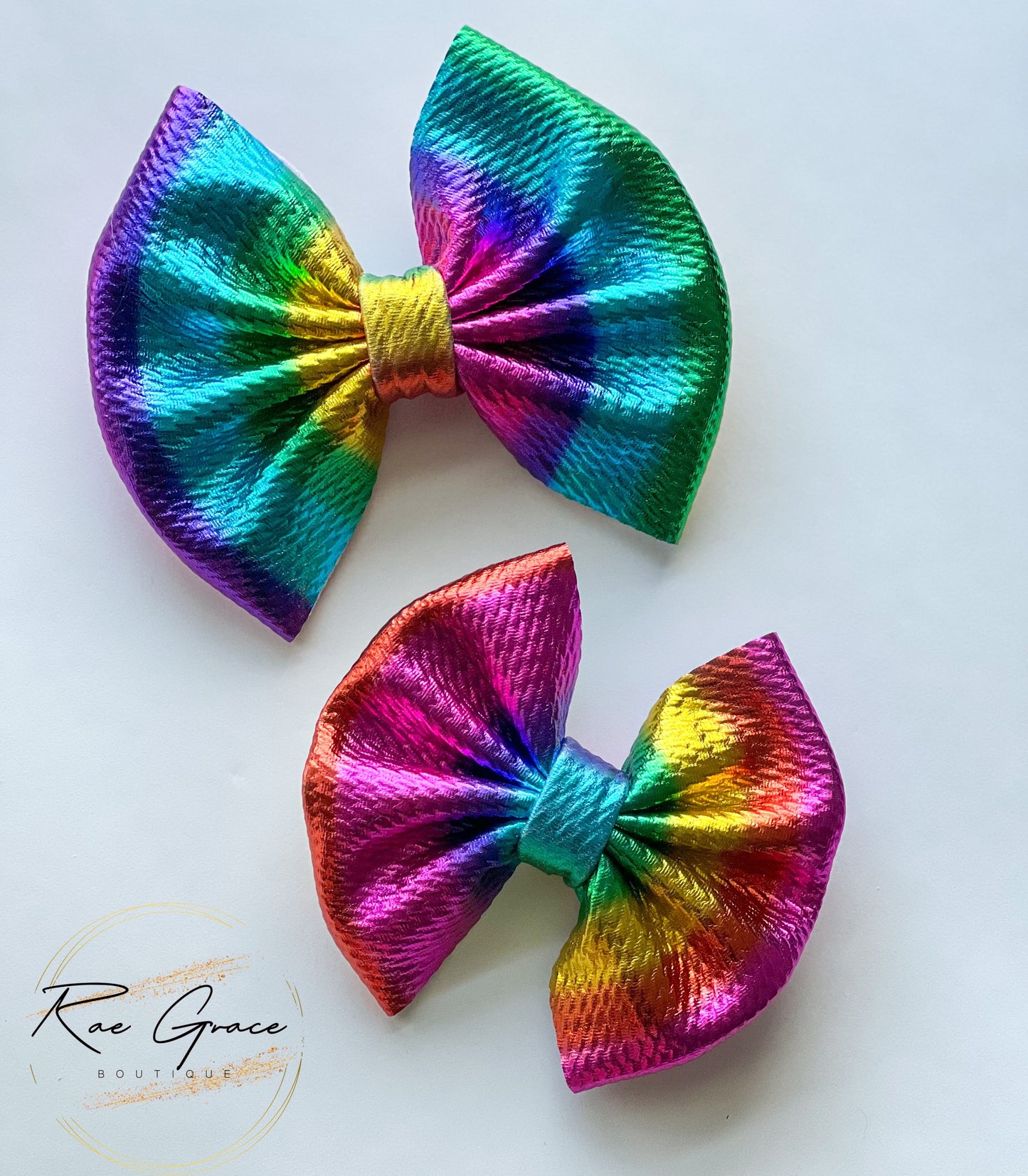 Metallic Rainbow Liverpool Bow