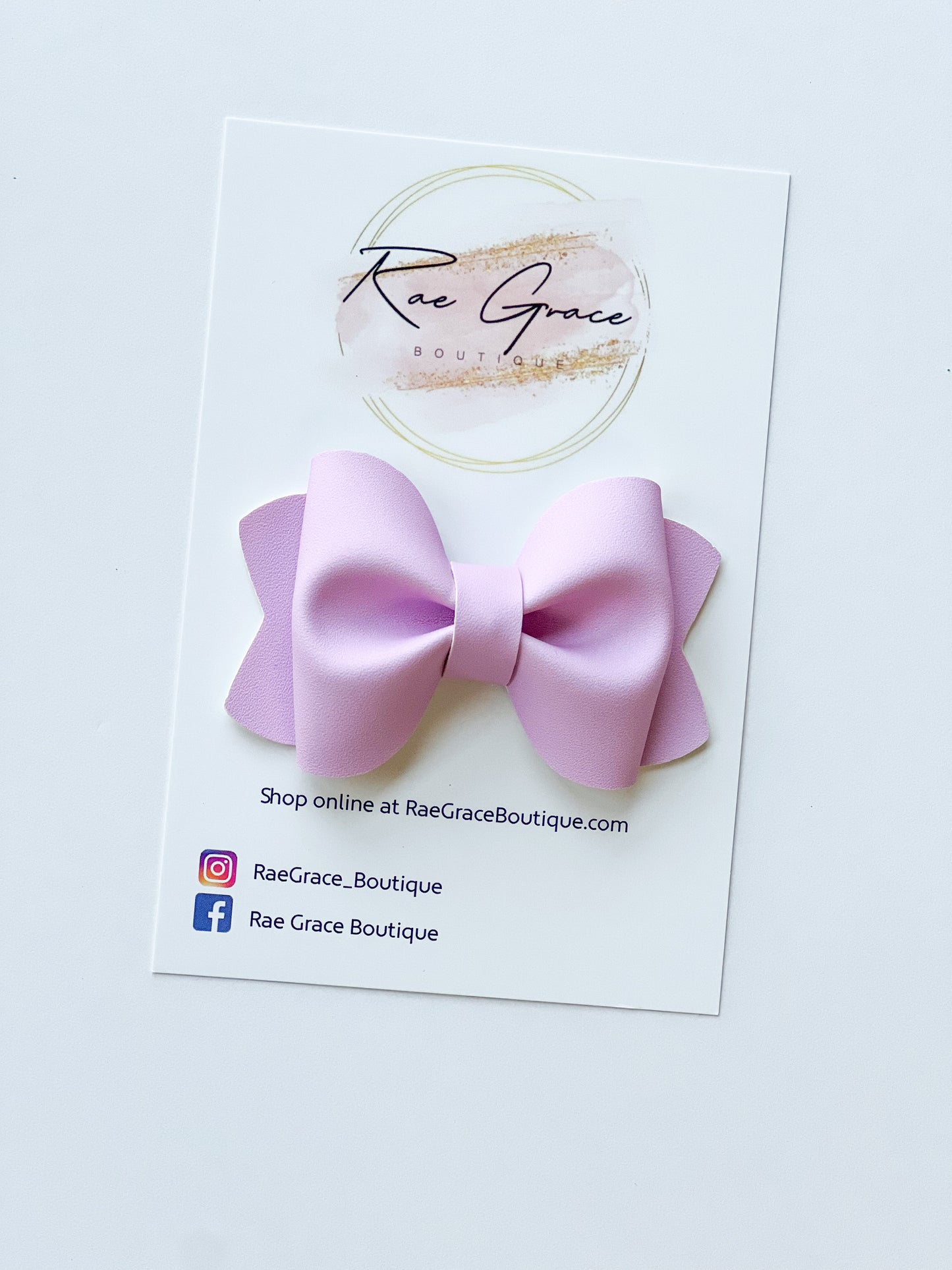 Light Purple Pinch Bow