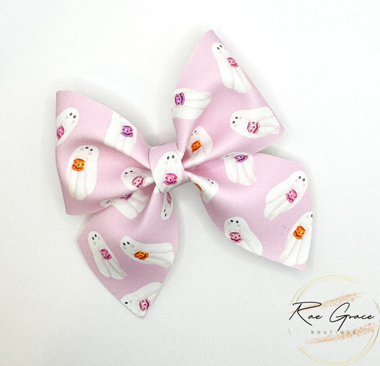 Pink Ghosts Ladylike Bow