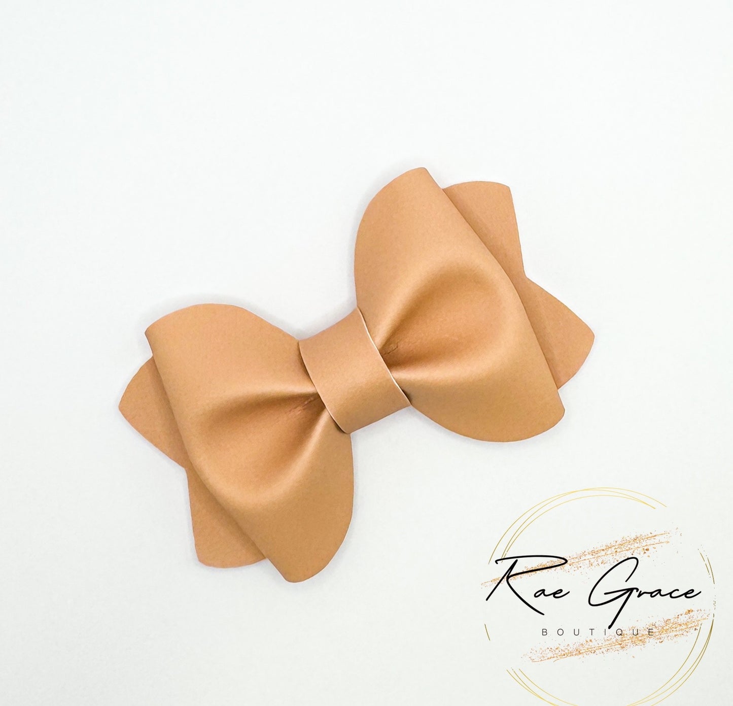 Tan Pinch Bow