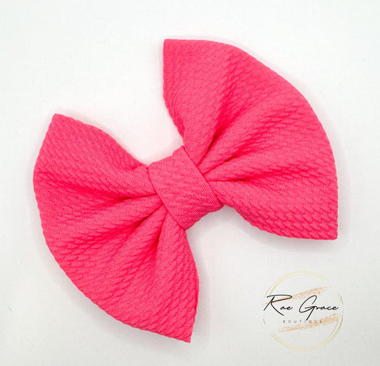 Hot Pink Hair Bow