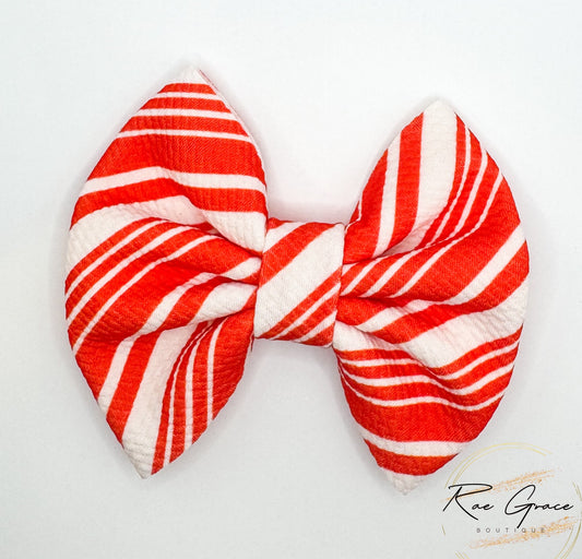 Candy Cane Stripes Bow
