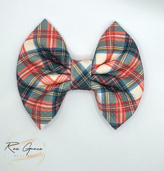 Christmas Tartan Bow