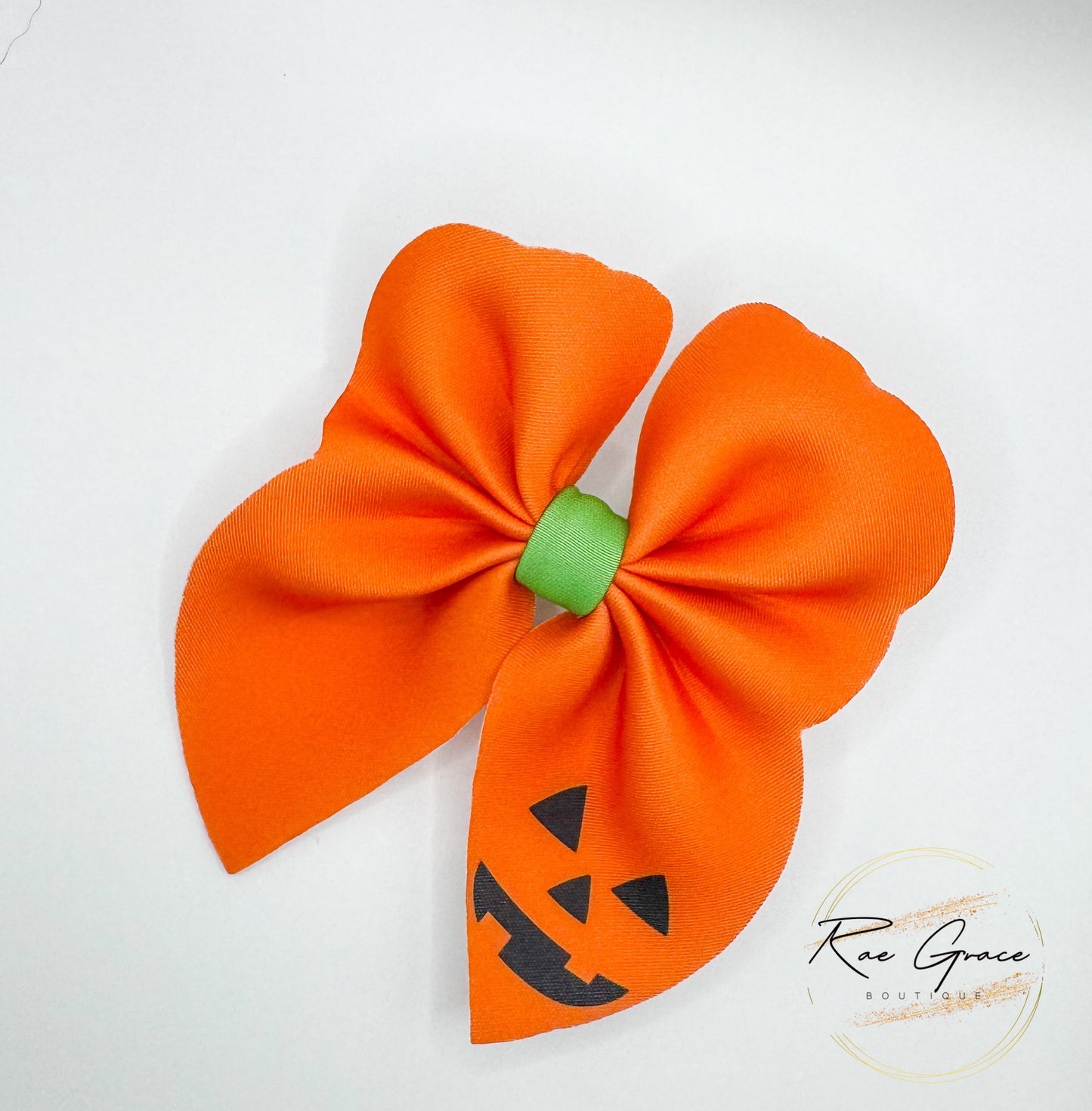Neoprene Pumpkin Bow