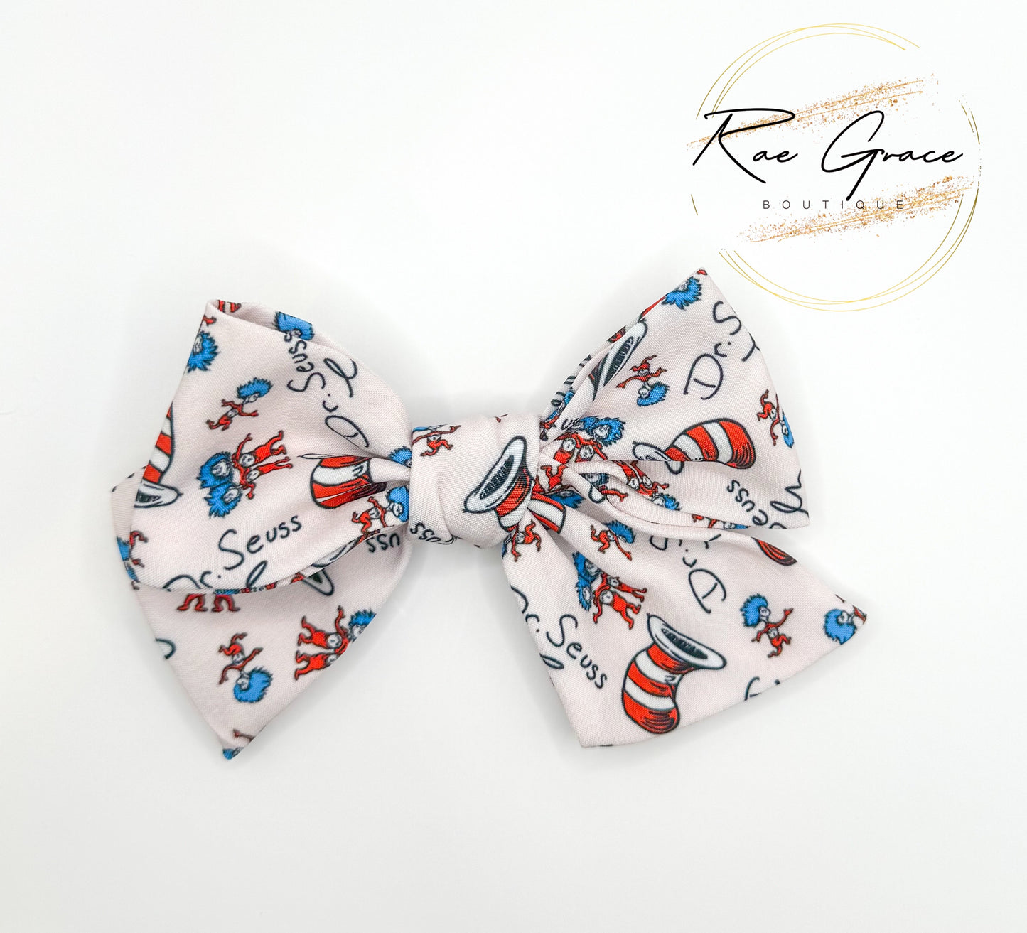 Cat in the Hat/ Dr. Seuss Hair Bow