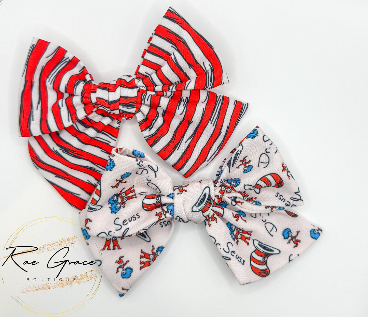Cat in the Hat/ Dr. Seuss Hair Bow
