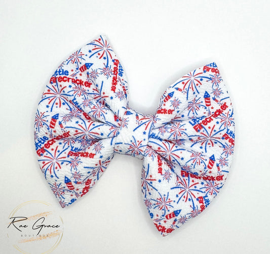 Little Firecracker Hair Bow